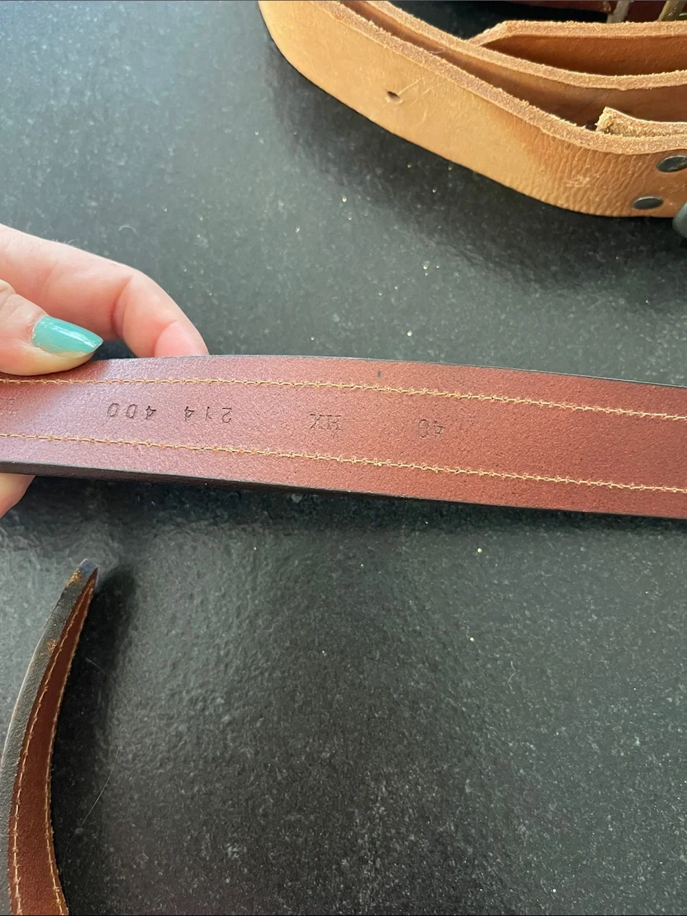 LOT 3 Leather Belts Tommy Hilfiger